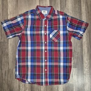 Ecko Men's Short Sleeve Plaid Shirt Size M